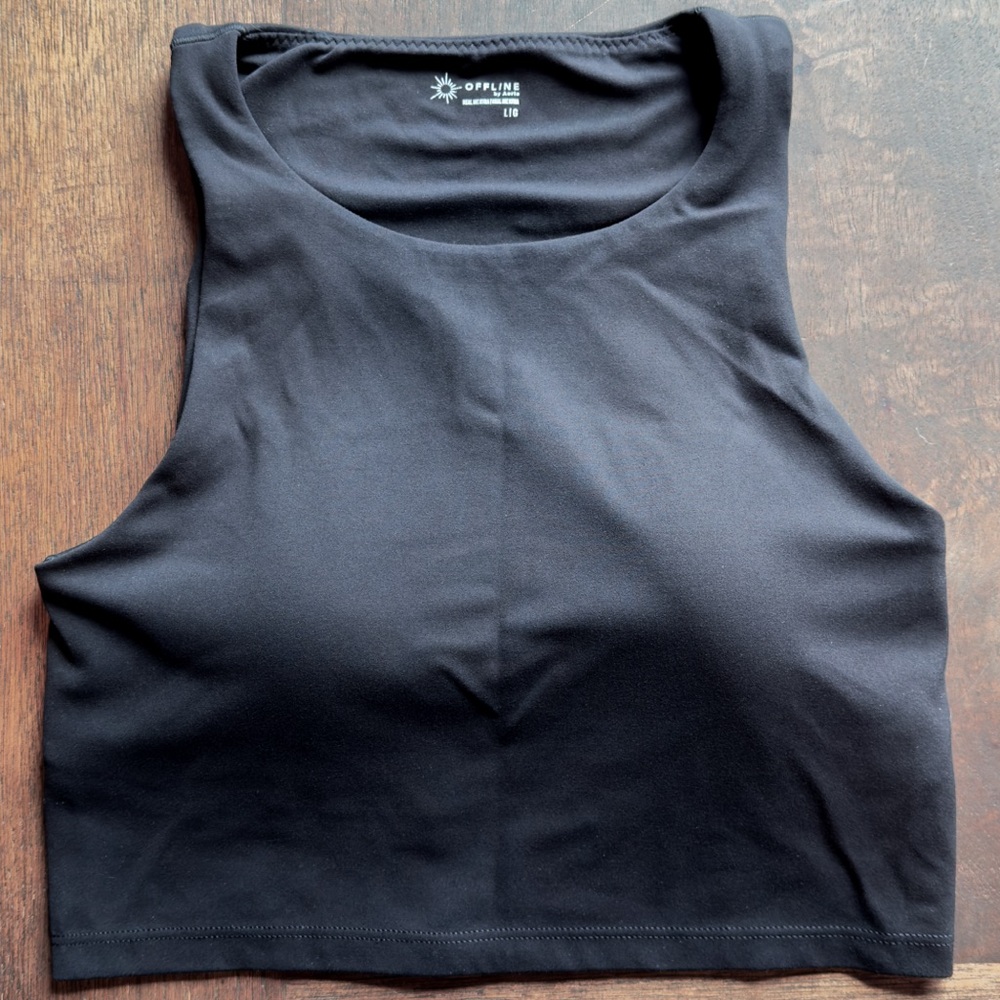 NWOT OFFLINE By Aerie Real Me XTRA High Neck Sports Bra Large